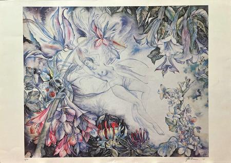 Art work by firma Illeggibile Fiugra - lithography paper 